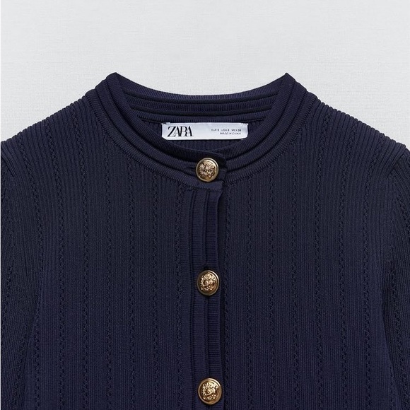 Zara knit cardigan with gold buttons - Picture 12 of 15